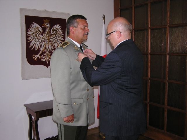 Udelenie Zlatej medaily Poľského vojska