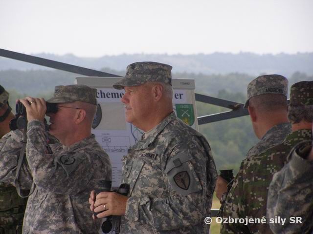 Veliteľ Národnej gardy štátu Indiana na Lešti