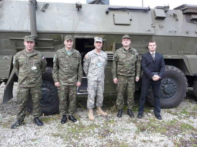Pridelenec obrany USA v Základni mobilných KIS v Ružomberku