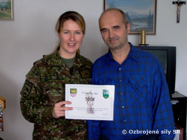 Odovzdanie finančnej zbierky