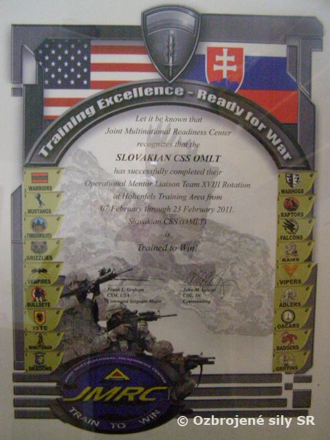 Výcvik CSS OMLT v JMRC Hohenfels