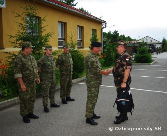 Návšteva veliteľa Pozemných síl Maďarskej republiky