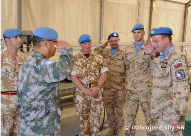 Inšpekcia hlavného veliteľa UNFICYP v ženijnej čate veliteľstva UNFICYP