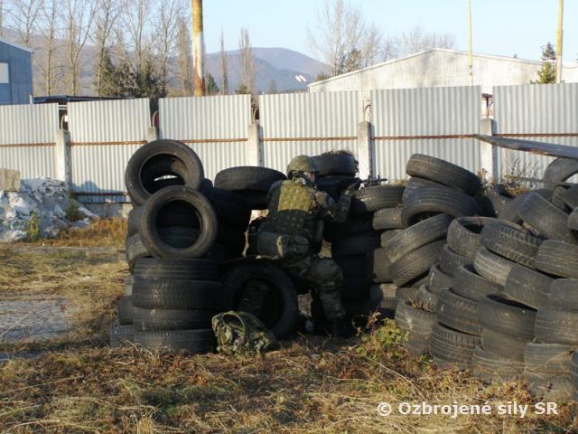 Kontrola zladenosti družstiev roty bojového zabezpečenia 