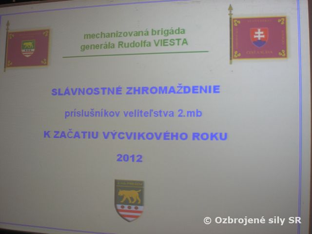 Začatie nového výcvikového roku 2012 na veliteľstve 2.mb