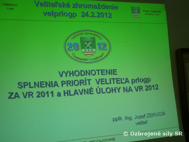 Vyhodnotenie splnenia priorít za rok 2011