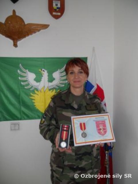 Ocenenie hlavného lekára OS SR čat. Bc. Miroslave Slávikovej