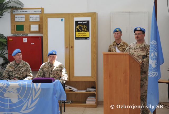 Slovenský vojenský pozorovateľ ocenený veliteľom misie UNTSO