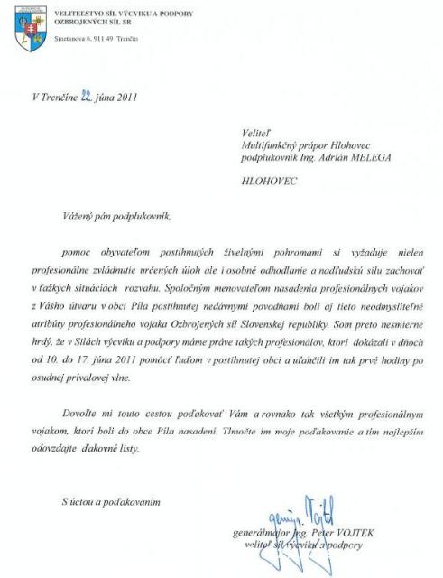 1. výročie povodne