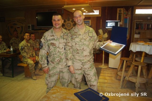 Ocenenie poddôstojníkov a vojakov mužstva vo vojenskej operácii ISAF