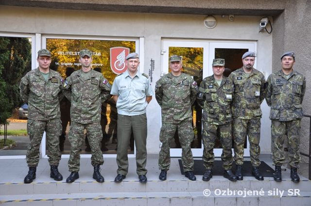 Slovenská delegácia na návšteve Armády Českej republiky