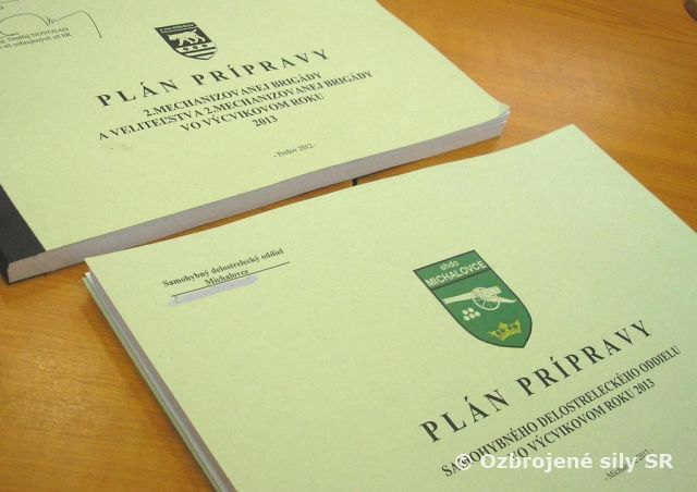 Veliteľ brigády schválil plánovacie dokumenty