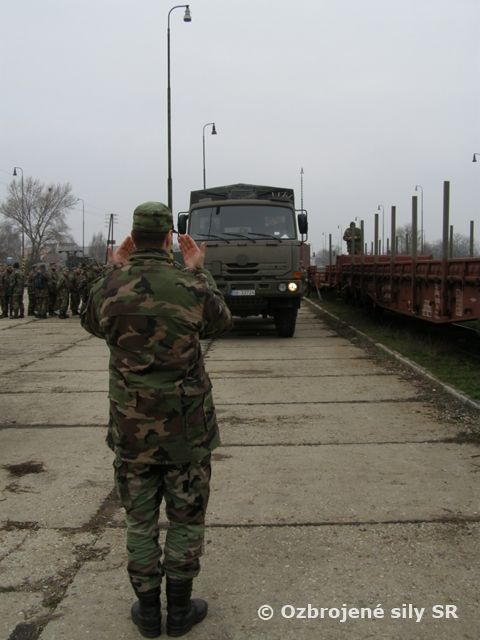 Výcvik v preprave vojsk po železnici 