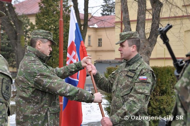 Odovzdanie funkcie veliteľa Práporu logistickej podpory 2.mb