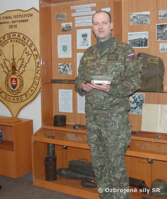 Veliaci poddôstojník michalovskej roty bojovej podpory odchádza do civilu