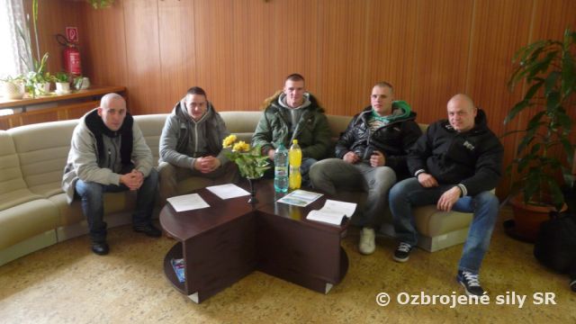 Nástup základného vojenského výcviku v Prápore výcviku Martin