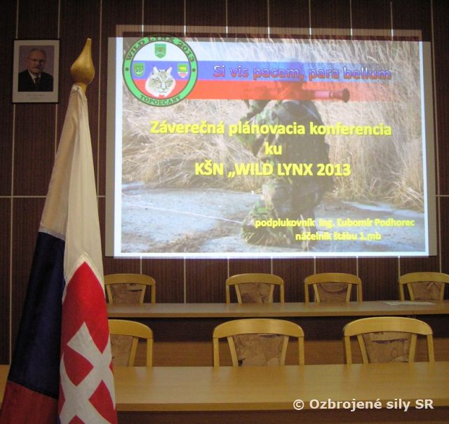 Príprava komplexného štábneho nácviku „WILD LYNX 2013“ prešla do záverečnej fázy