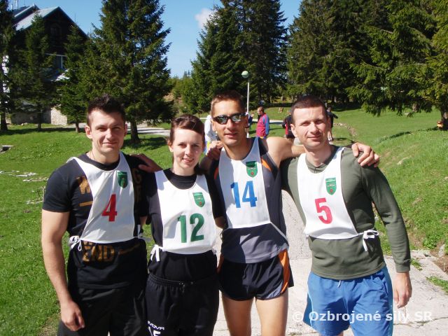 Vzorná reprezentácia útvaru na Majstrovstvách OS SR v cezpoľnom behu