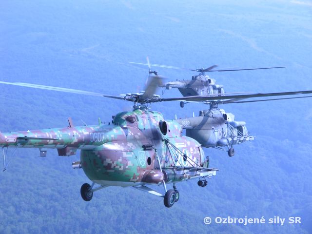 Vrtuľníková jednotka z  vrtuľníkového krídla Prešov na medzinárodnom cvičení   CAPABLE LOGISTICIAN 2013.