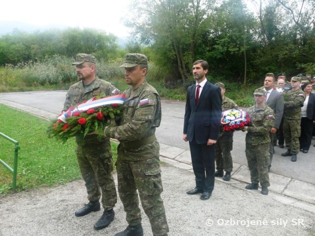 V Martine si vojaci uctili 69. výročie SNP