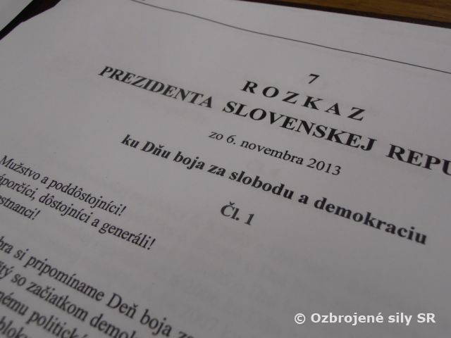 Pripomenuli sme si deň boja za slobodu a demokraciu