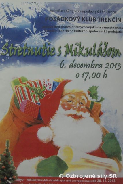 Mikuláš  v posádke  Trenčín