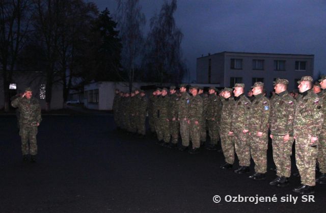 Slávnostný nástup pri príležitosti výročia vzniku Slovenskej republiky