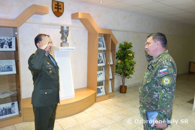 Návšteva náčelníka ŠbPO GŠ OS SR