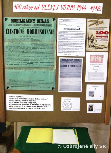 Výstava „100 ROKOV OD VEĽKEJ VOJNY“ 