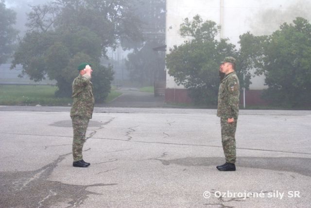 Slávnostný nástup Práporu výcviku Martin