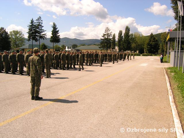 Slávnostný nástup pri príležitosti 70. výročia SNP v Rožňave