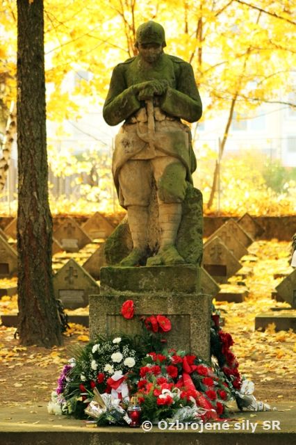 Červené maky na nitrianskom vojenskom cintoríne