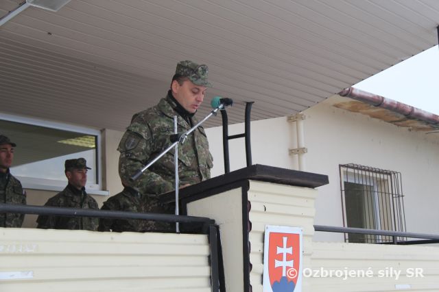 Slávnostný nástup ženijného práporu