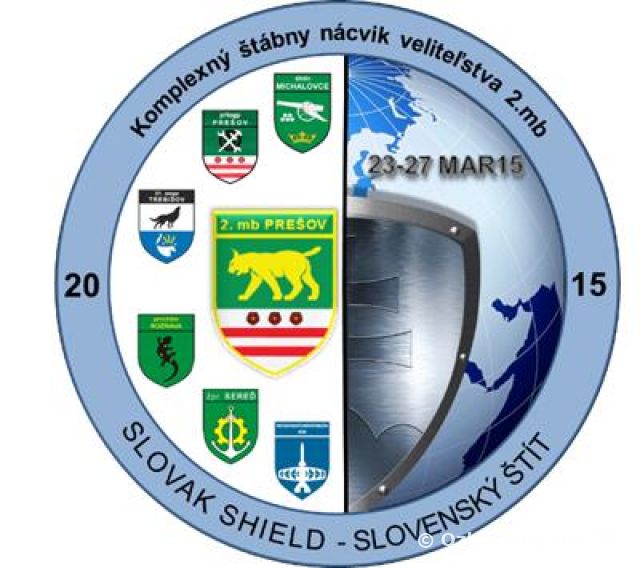 Komplexný štábny nácvik veliteľstva 2.mb Slovenský štít – Slovak Shield 2015