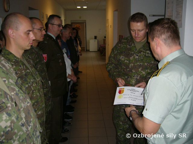 Odchod veliaceho poddôstojníka Veliteľstva posádky Bratislava