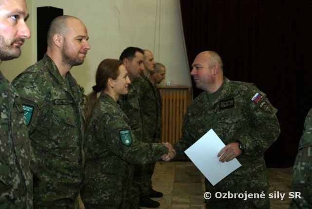 Slávnostný nástup pri príležitosti 23. výročia vzniku SR