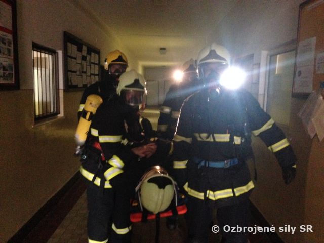 Nácvik hasenie požiaru v obytných priestoroch