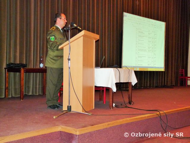odborné zhromaždenie funkcionárov služieb výzbrojnej a výstrojnej služby 