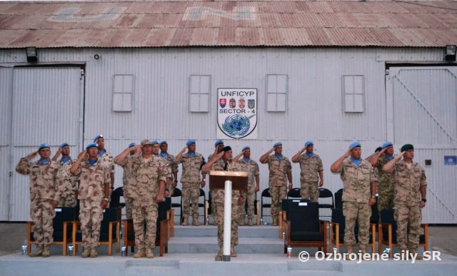 Náčelník generálneho štábu na inšpekcii slovenských vojakov operácie UNFICYP