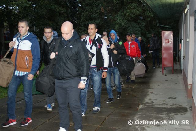 Nástup základného vojenského výcviku v Martine