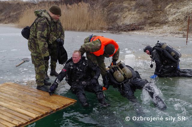 Slovensko-česko-maďarské potápanie pod ľadom Gulášky