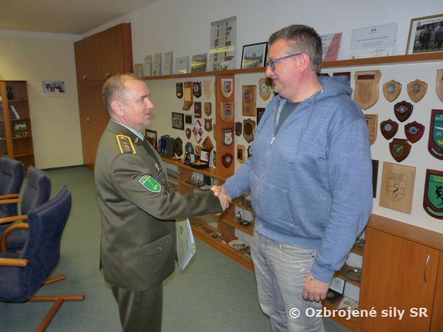 Blahoželanie veliteľa Úradu logistického zabezpečenia OS SR