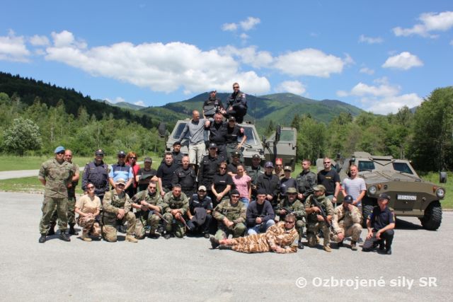 Výcvik medzinárodného policajného personálu a personálu policajného zboru Ministerstva vnútra Slovenskej republiky v Martine