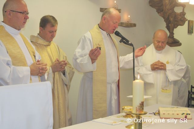 Odpustová slávnosť vo vojenskej kaplnke vo Zvolene