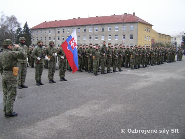 Vojenská prísaha v Základni výcviku a mobilizačného doplňovania