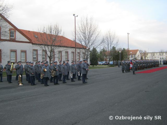 Novoročné slávnostné zhromaždenie MO SR a GŠ OS SR zabezpečovali jednotky Veliteľstva posádky Bratislava