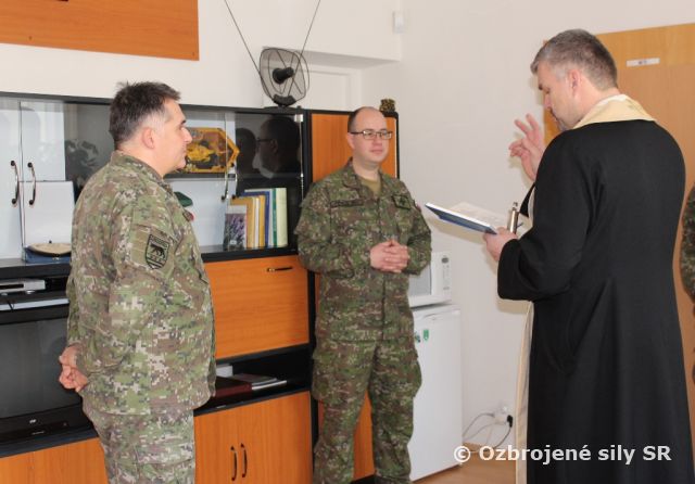 Trojkráľové požehnanie priestorov Prešovskej mechanizovanej brigády