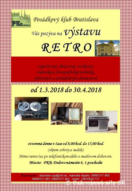 Pozvánka na výstavu "RETRO"