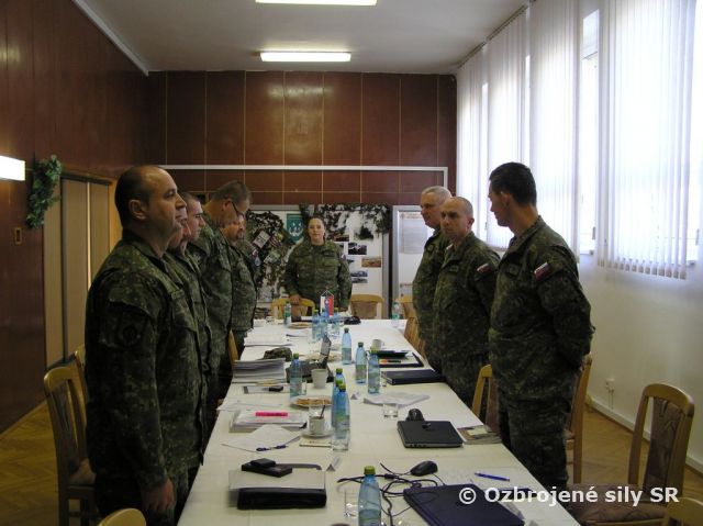 Pracovná porada veliteľky brigády bojového zabezpečenia
