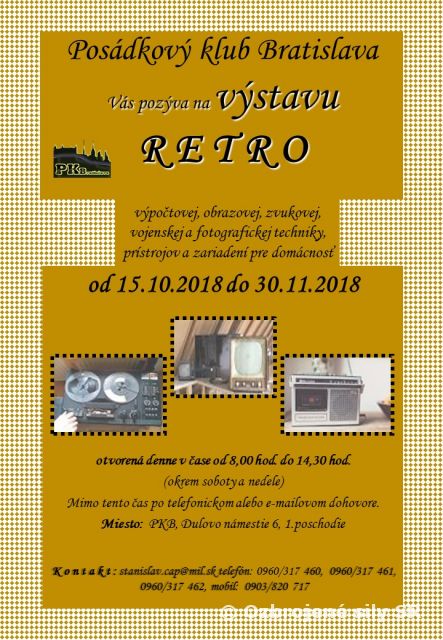 Pozvánka na výstavu "RETRO"